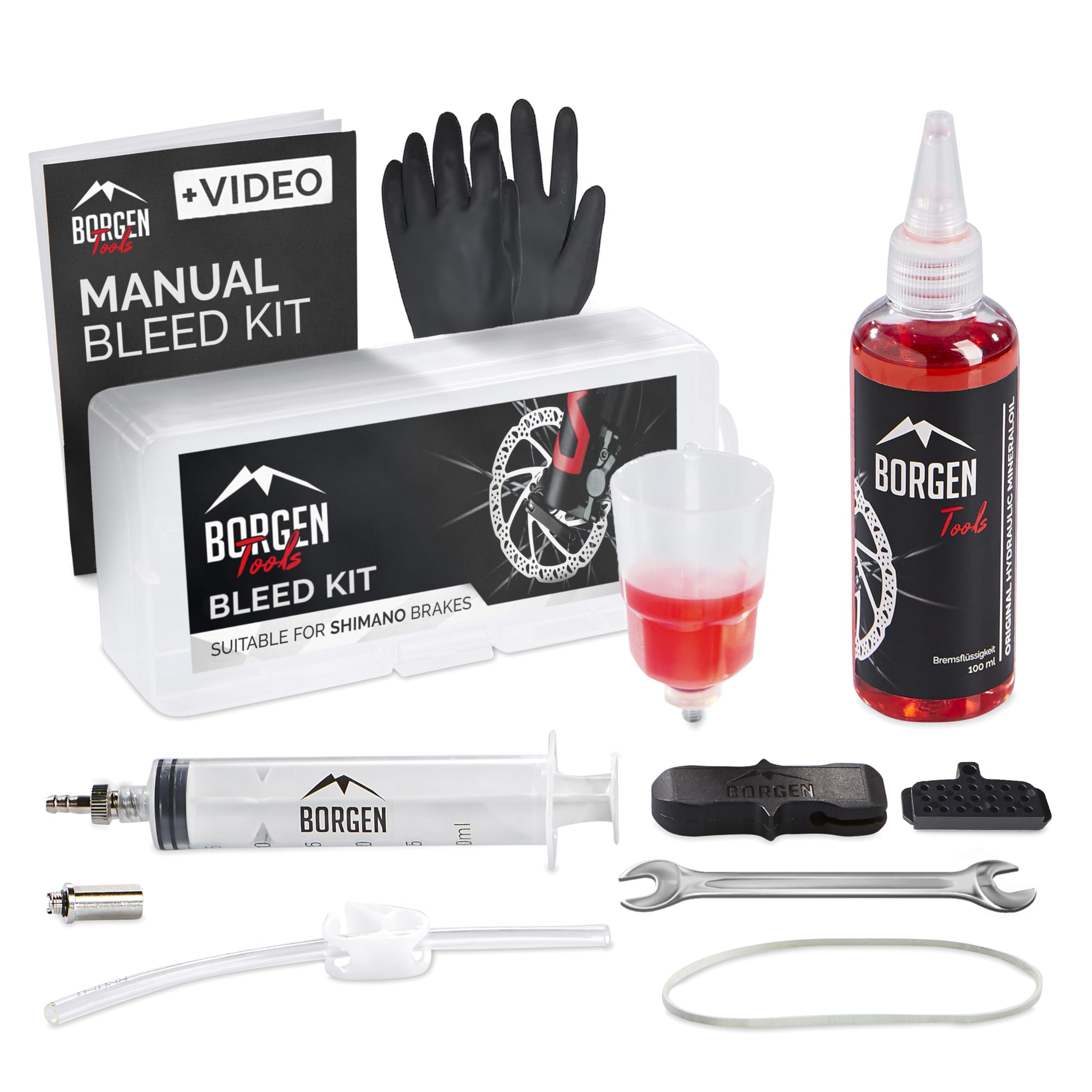 Amazon.com : Borgen Brake Bleeding Kit for Shimano Hydraulic Bike