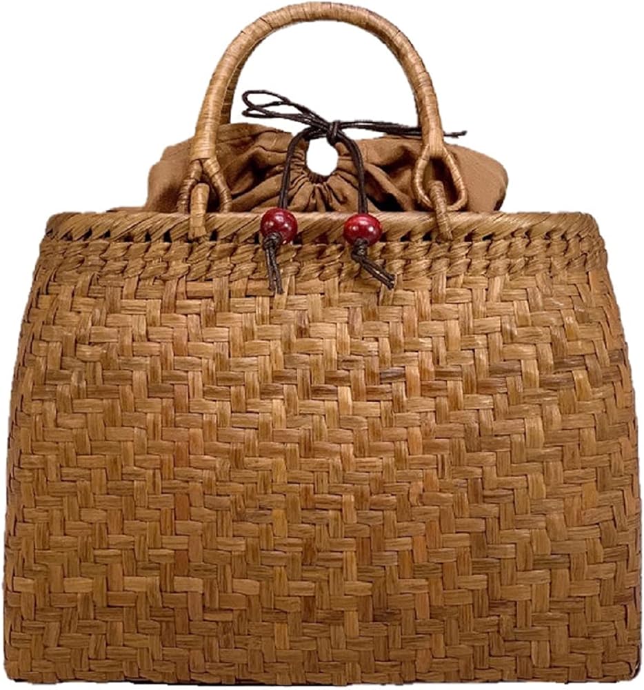 Amazon | [山葡萄] かごバッグ 手作り 山ぶどう 鞄 籠バッグ トート
