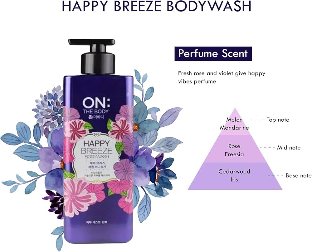 Amazon.com : On:the Body Perfume Happy Breeze Body Wash 500 grams