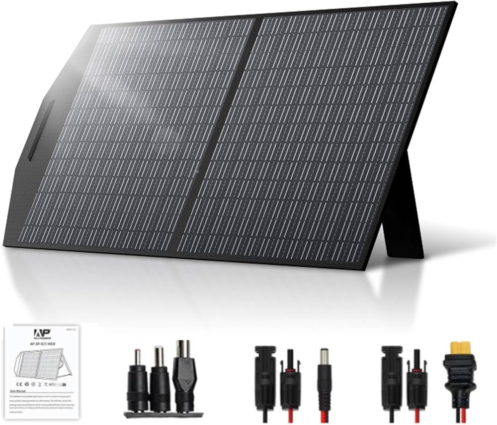 Amazon.co.jp: ALLPOWERS AP100 ソーラーパネル 100W 折りたたみ式