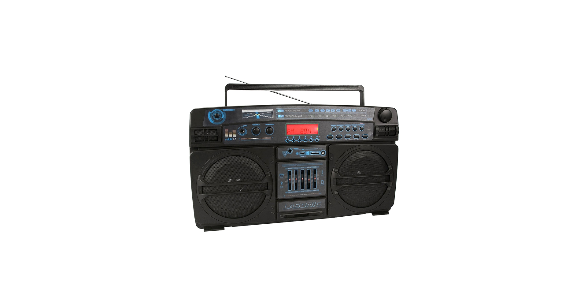 Amazon.com: Lasonic i-931BT BoomBox BLUETOOTH AM/FM EQ USB SD AUX