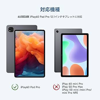 Amazon.co.jp: ALLDOCUBE iPlay60 Pad Pro 12.1インチタブレット用保護