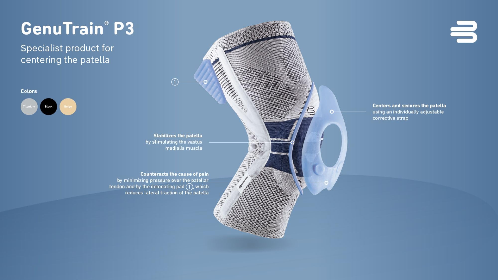 Amazon.co.jp: Bauerfeind(バウアーファインド) ゲニュトレインP3