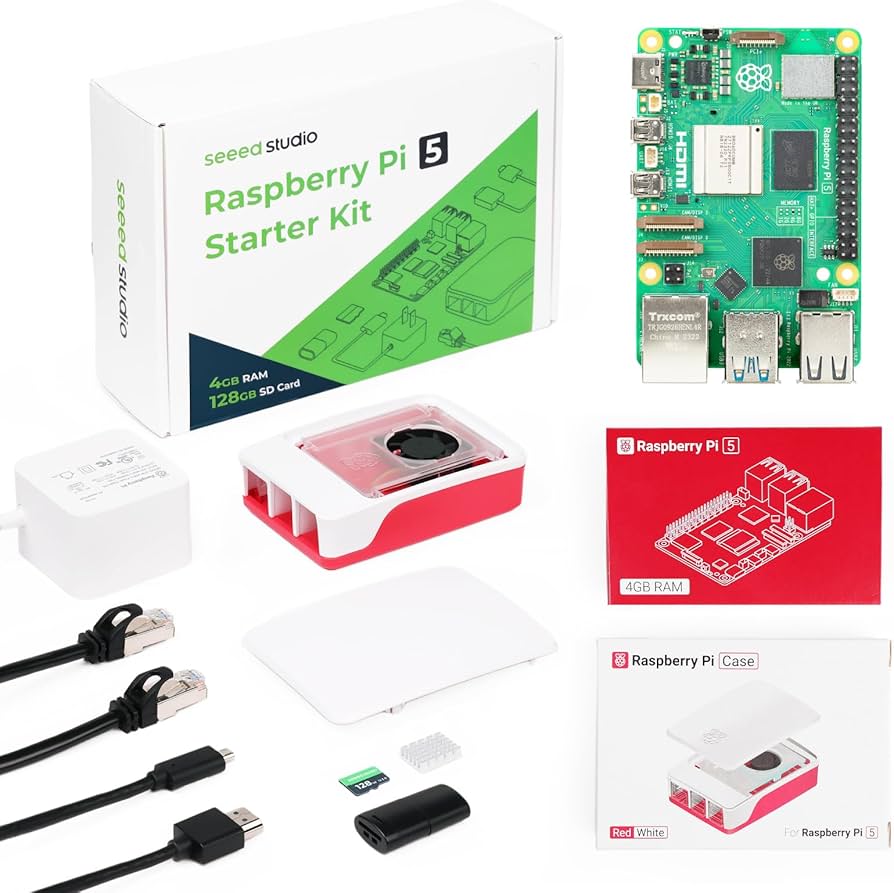 Amazon.com: Seeed Studio Raspberry Pi 5 Starter Kit - 4GB RAM