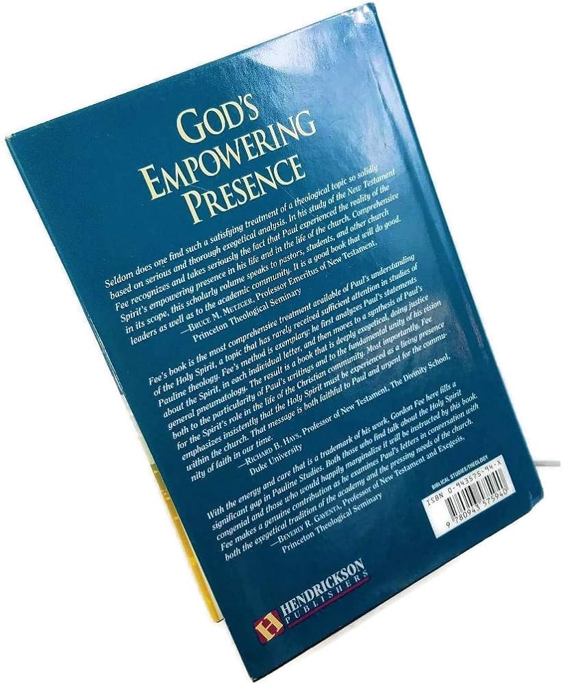 GOD'S EMPOWERING PRESENCE The Holy Spirit in the Letters of Paul