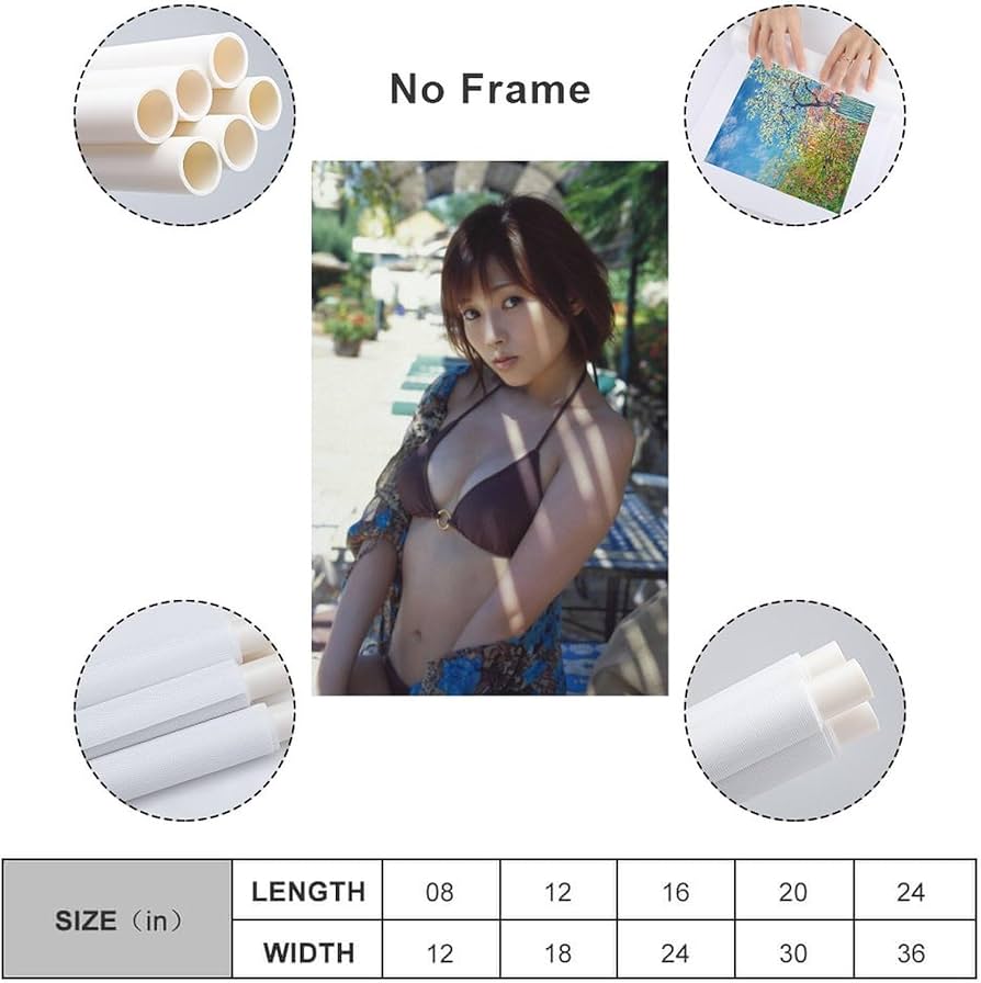 Amazon.co.jp: 安倍なつみ写真ビキニ水着ポスター壁の絵 オフィス