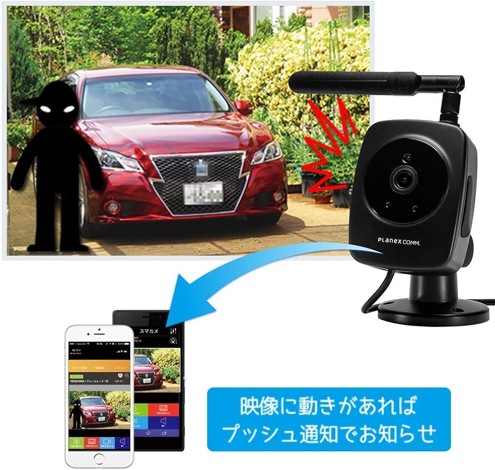 プラネックス屋外監視カメラCS-QS30＋マウント＋PoEインジェクタ