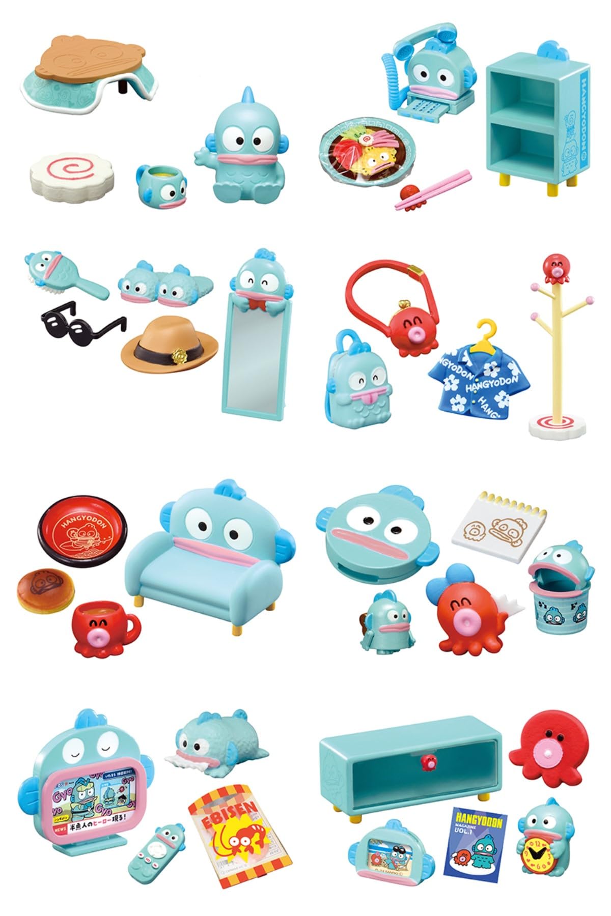 Amazon.co.jp: リーメント サンリオ HANGYODON ROOM 1BOX 約H115×W70