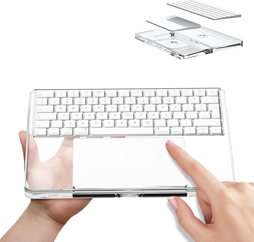 Amazon.com: Transparent Acrylic Keyboard Stand and touchpad Tray