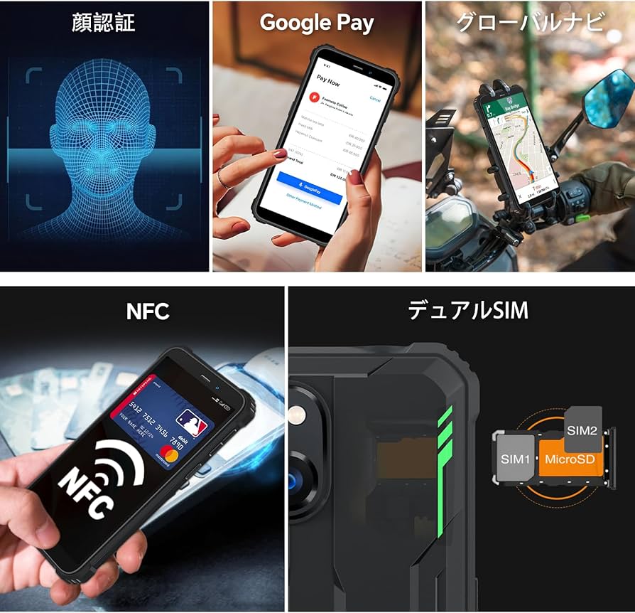 Amazon | OUKITEL WP32 simフリー スマホ 本体 12GB RAM+128G BROM