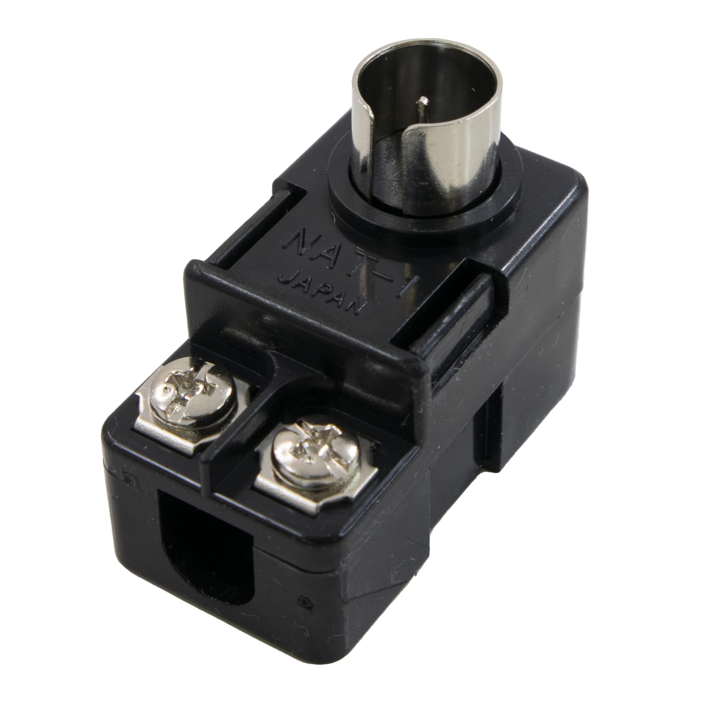 Amazon | マクサー電機 アンテナプラグ ワンタッチ 75Ω / 300Ω 兼用 黒