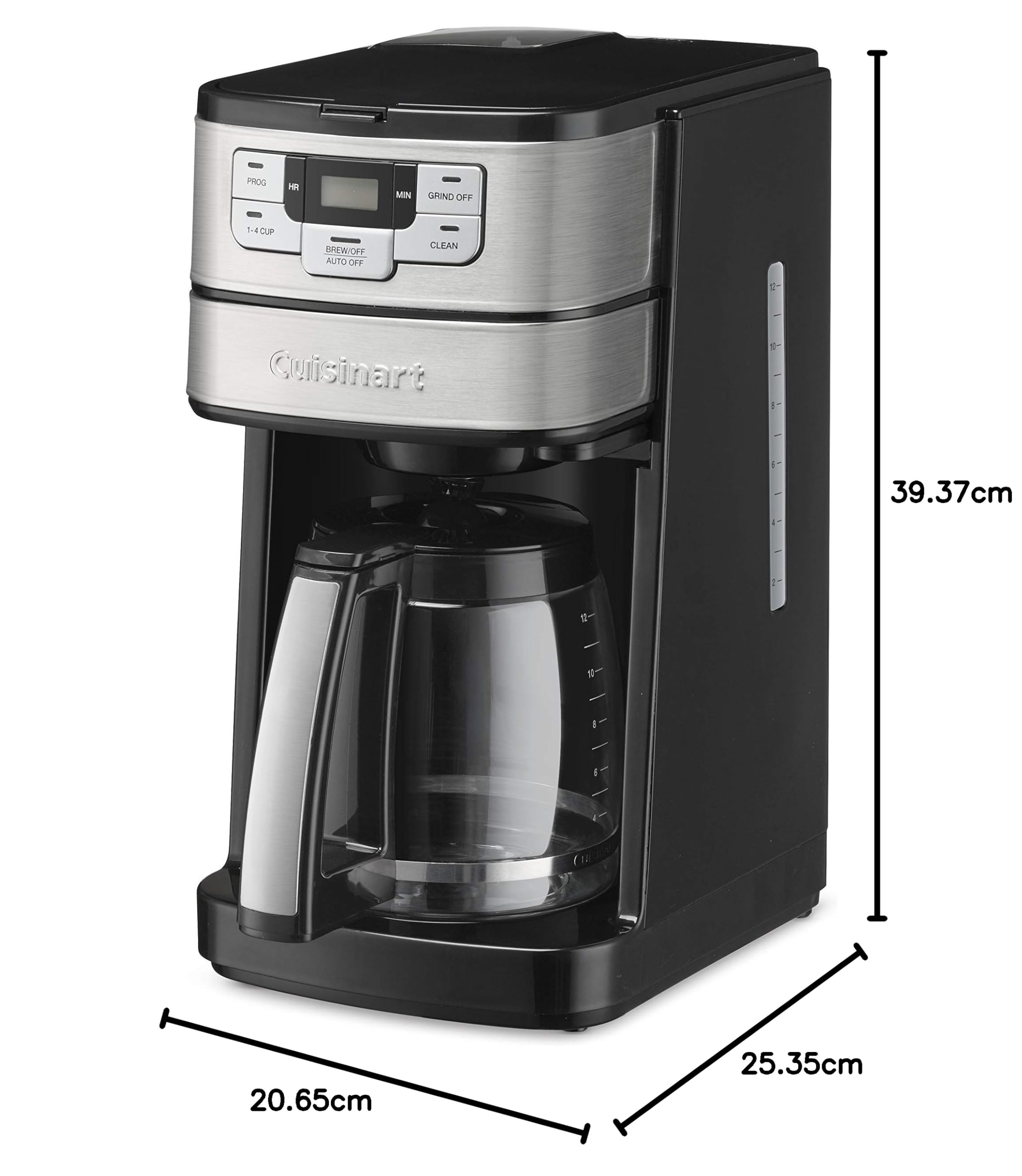 Amazon | Cuisinart DGB-400 自動挽き&醸造 12カップ コーヒーメーカー