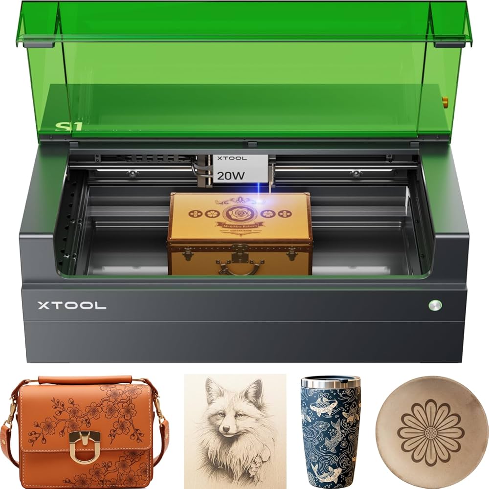 Amazon | xTool S1 20W レーザー彫刻機 エアアシストとハニカムパネル