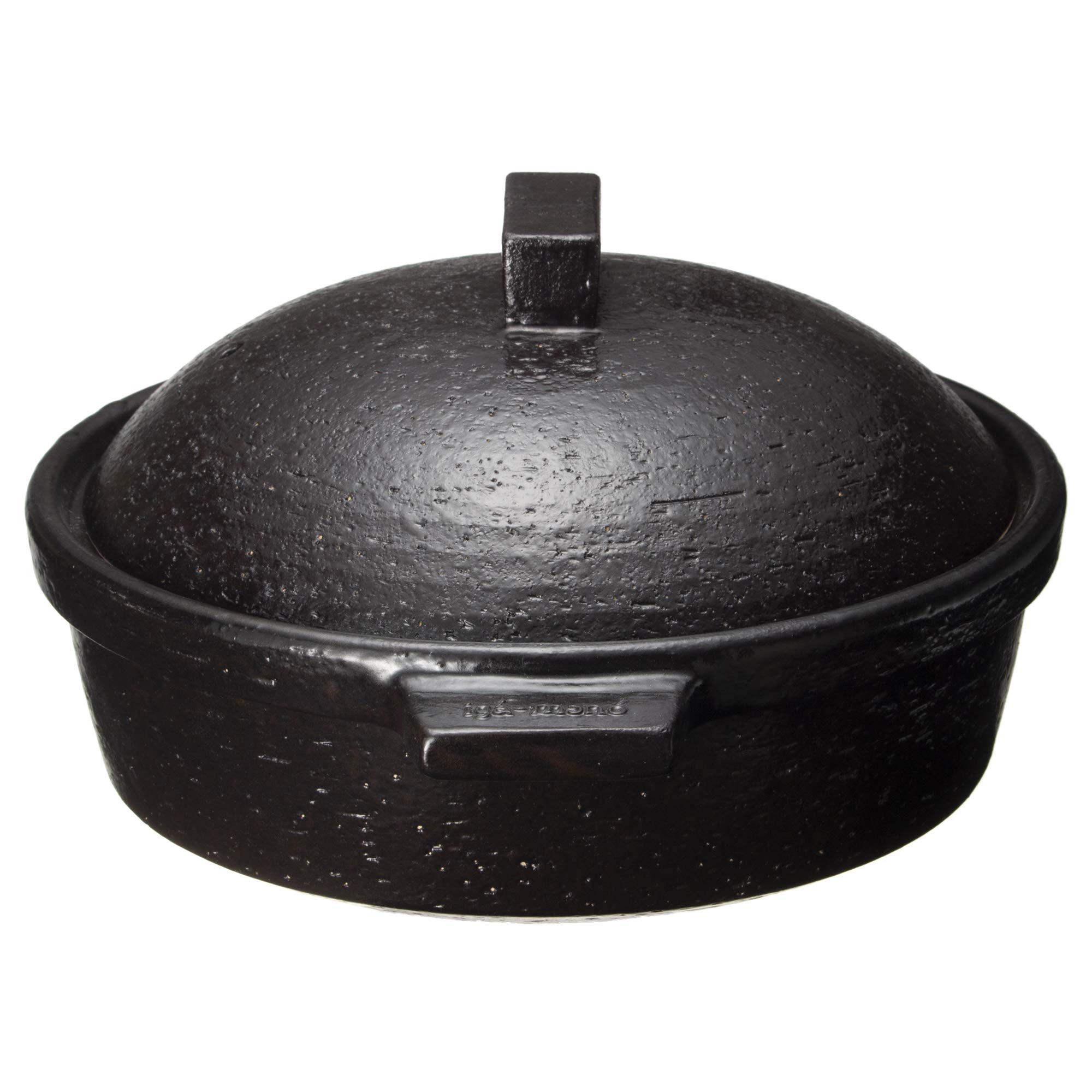 Amazon｜長谷園 ビストロ 蒸し鍋 大 (2-4人用) 黒 直火対応 オーブン