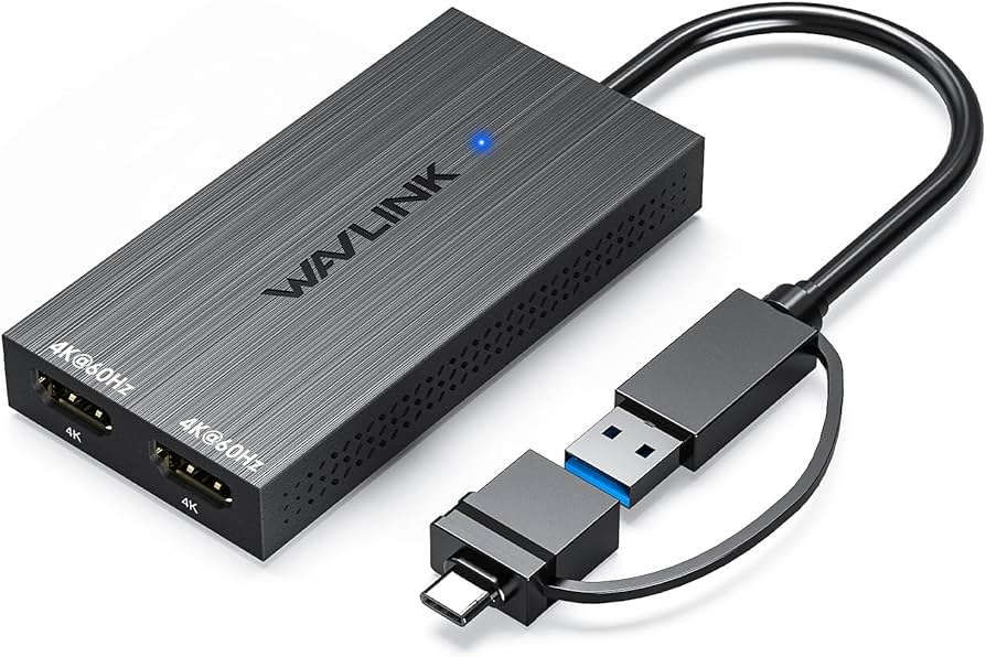 Amazon.com: WAVLINK USB 3.0 & USB C to Dual HDMI Adapter 4K 60Hz