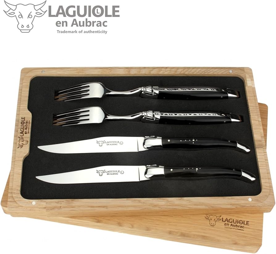 LAGUIOLE en Aubrac バッファローナイフ&フォークペアセット LAGUIOLE