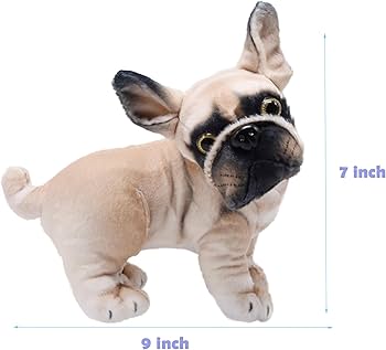 Amazon.co.jp: YONLIT 本物そっくりのフレンチブルドッグ ぬいぐるみ