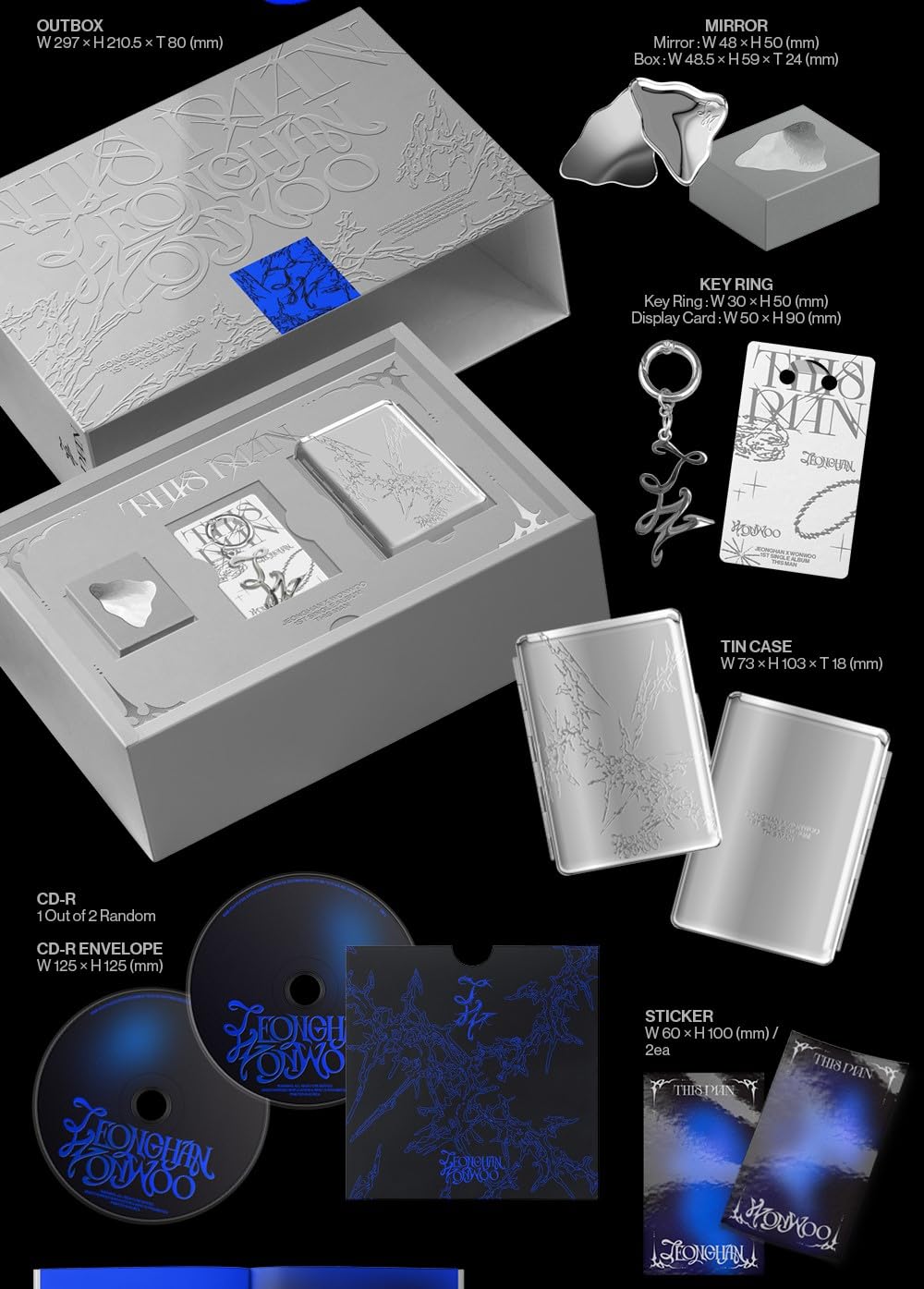 Amazon.com: SEVENTEEN JEONGHAN X WONWOO THIS MAN 1st Album Deluxe