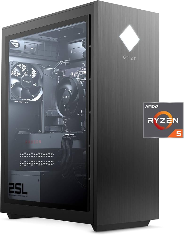 Amazon.com: OMEN 25L Gaming Desktop PC, AMD Radeon RX 5500, AMD