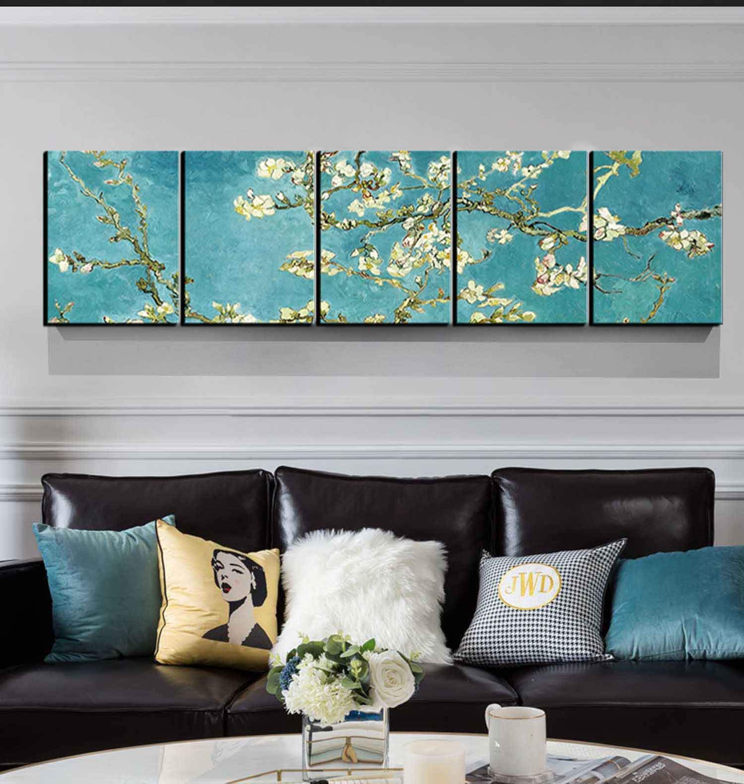 Amazon.co.jp: 【開運絵画】ゴッホ 複製画 手書き 油絵 サイズ L【横長