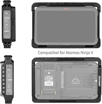 Amazon | ANDYCINE Atomos shinobi モニター専用ケージ Atomos Nijna V