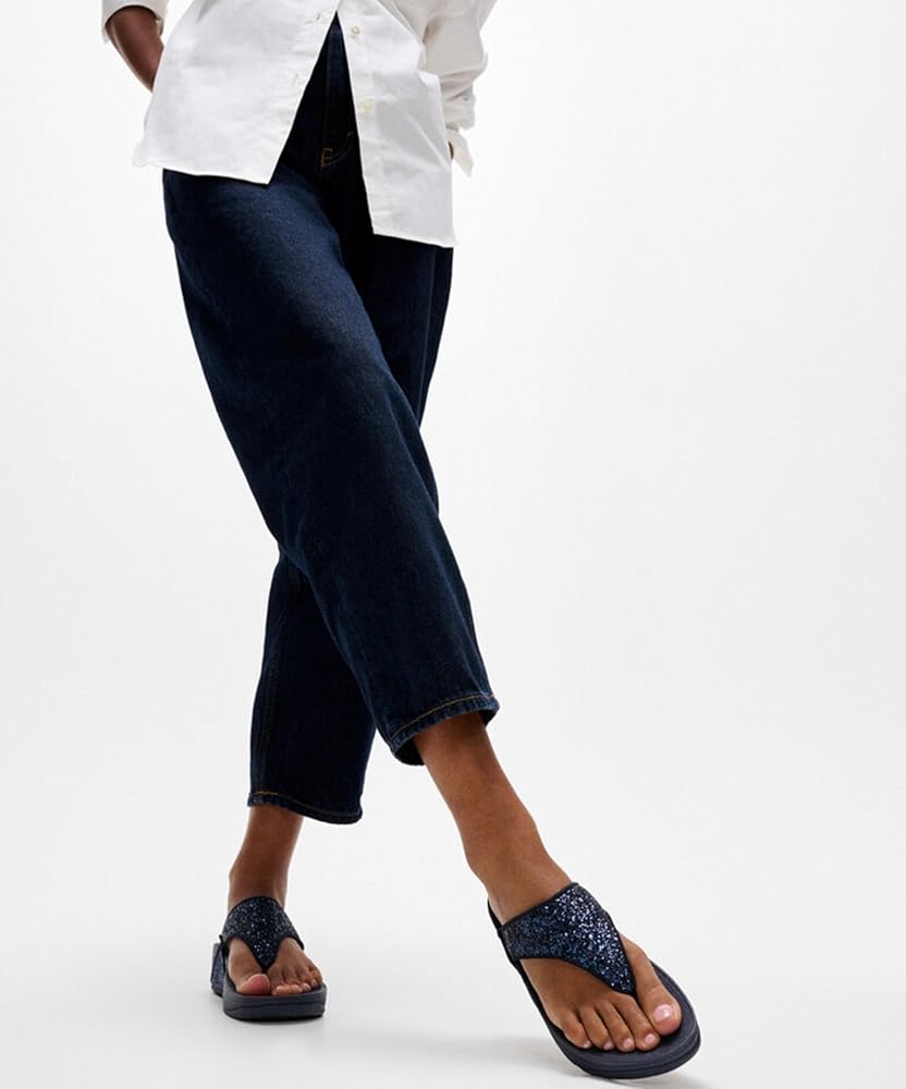 Amazon.com: FitFlop Women's Lulu Glitter Toe-Thongs Sandal