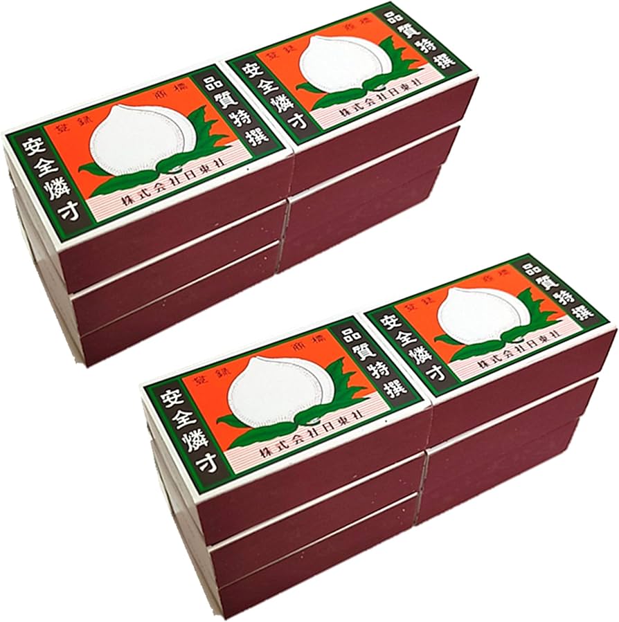 Amazon.co.jp: 【12箱セット】家庭用マッチ 並型 桃印 まとめ買い 1箱