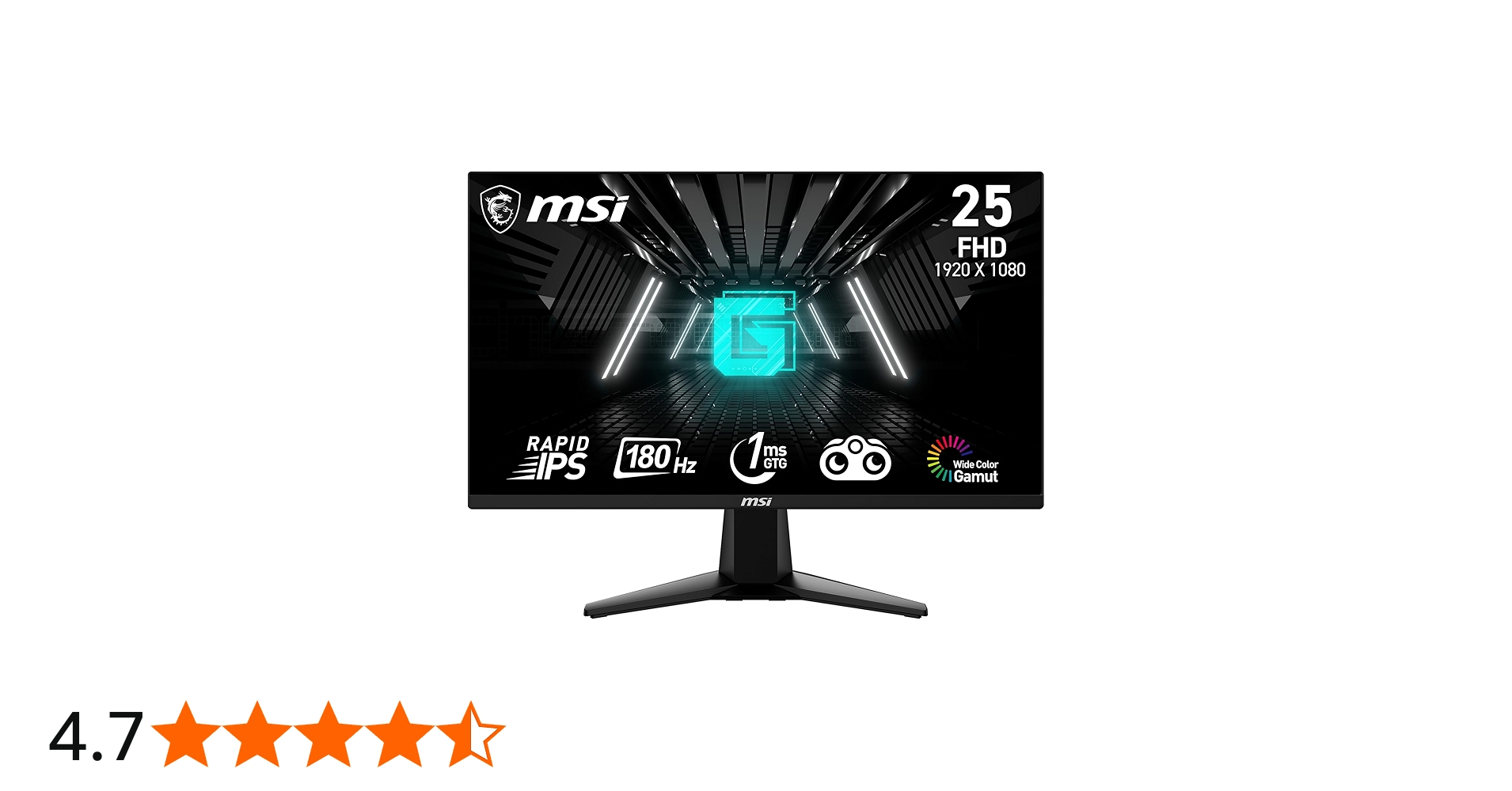 Amazon.co.jp: MSI G255F 25インチ 1920 x 1080 (FHD)、Rapid IPS