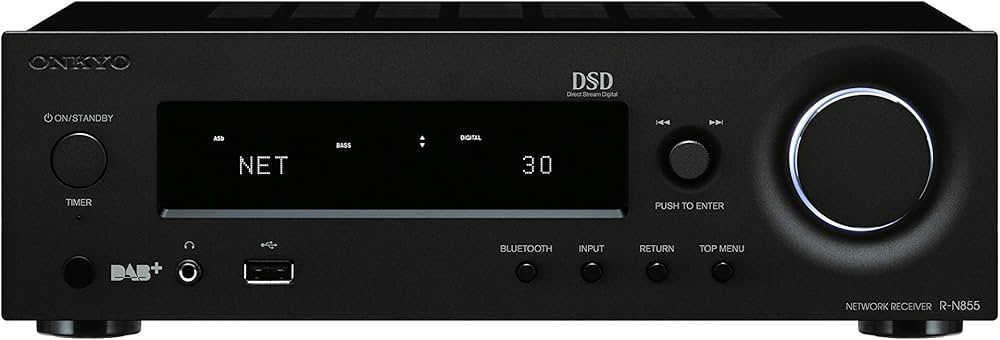 Onkyo R-N855 Network Stereo Receiver (Black): Buy Online at Best