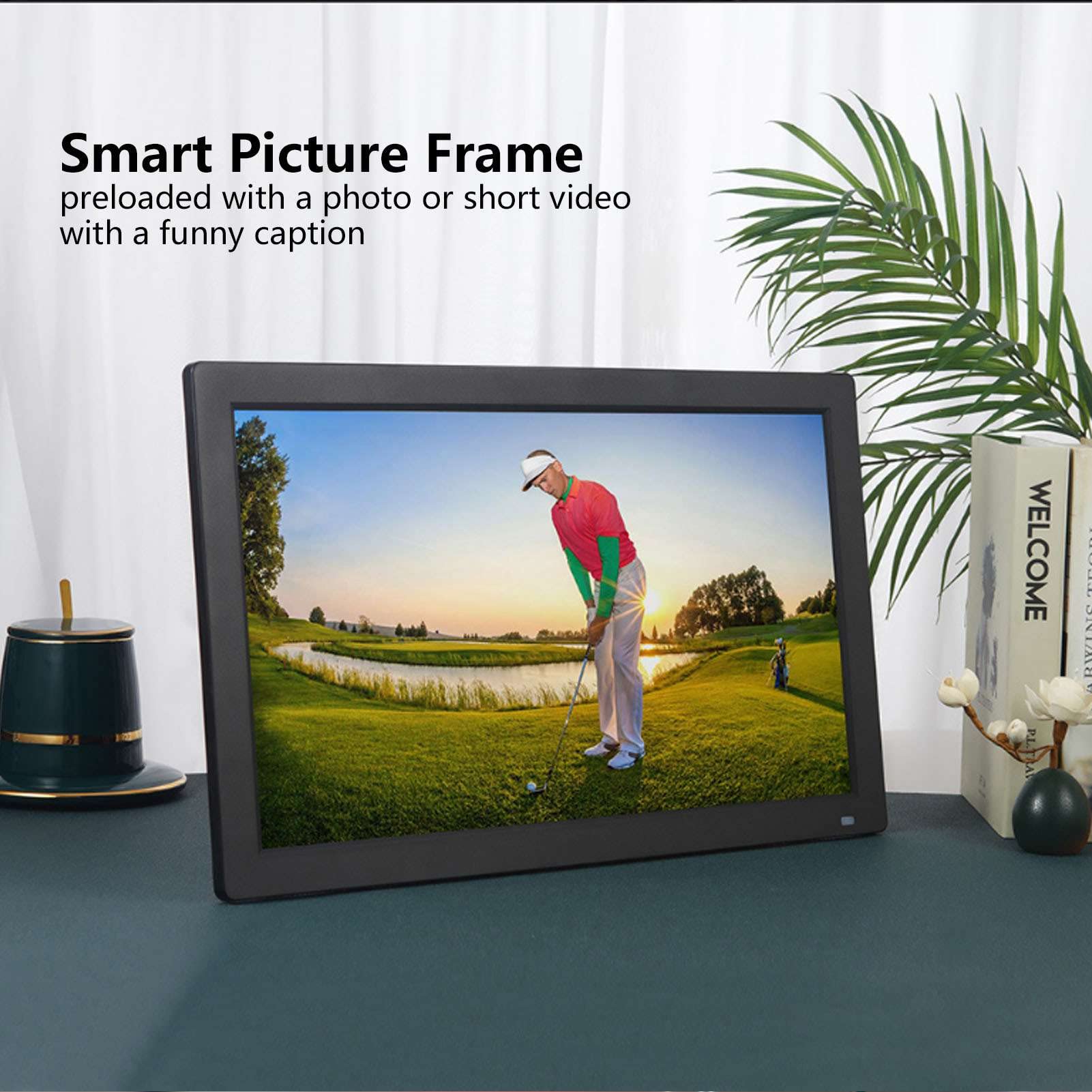 Amazon | デジタルフォトフレーム、18.5インチの大型USBスマート