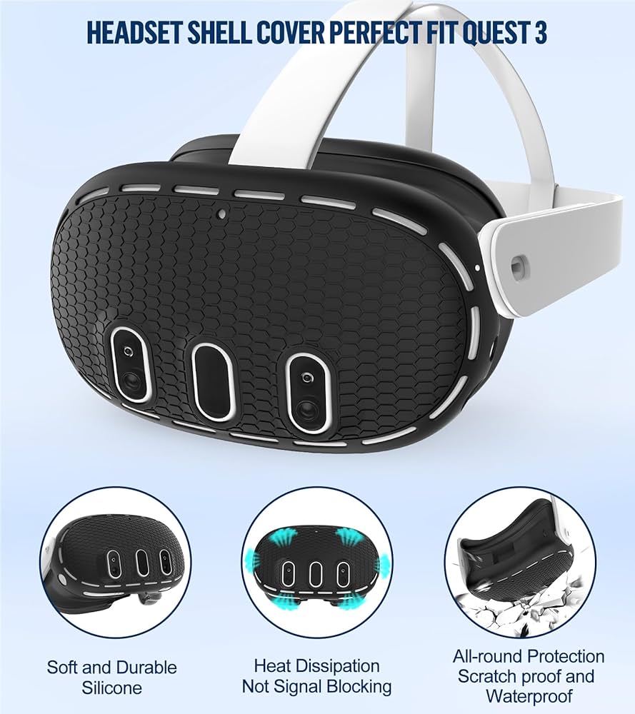 Amazon.com: Silicone Cover Set Compatible with Meta/Oculus Quest 3