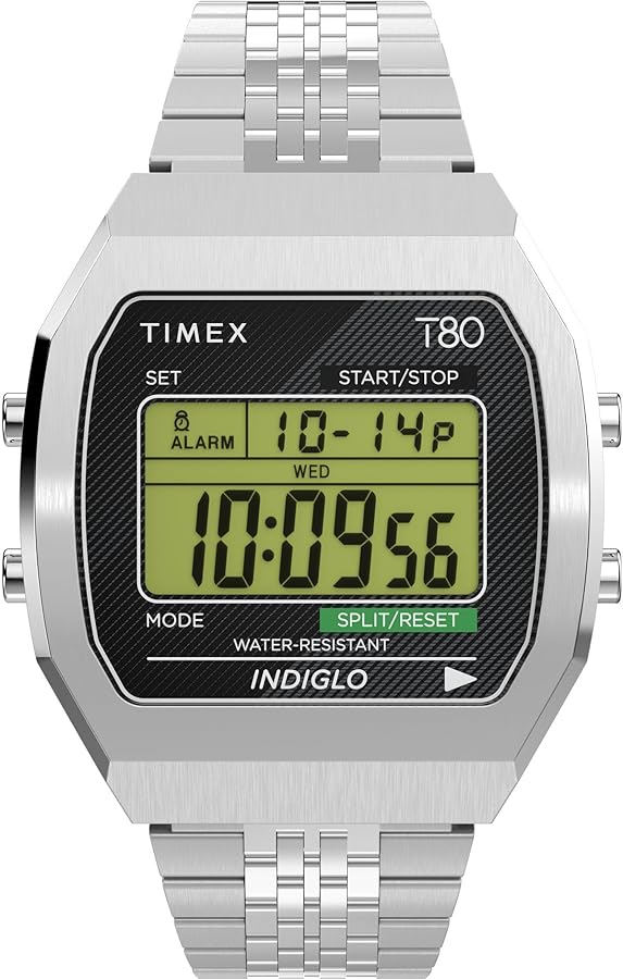 Amazon.com: Timex Unisex T80 Steel 36mm Watch - Stainless Steel