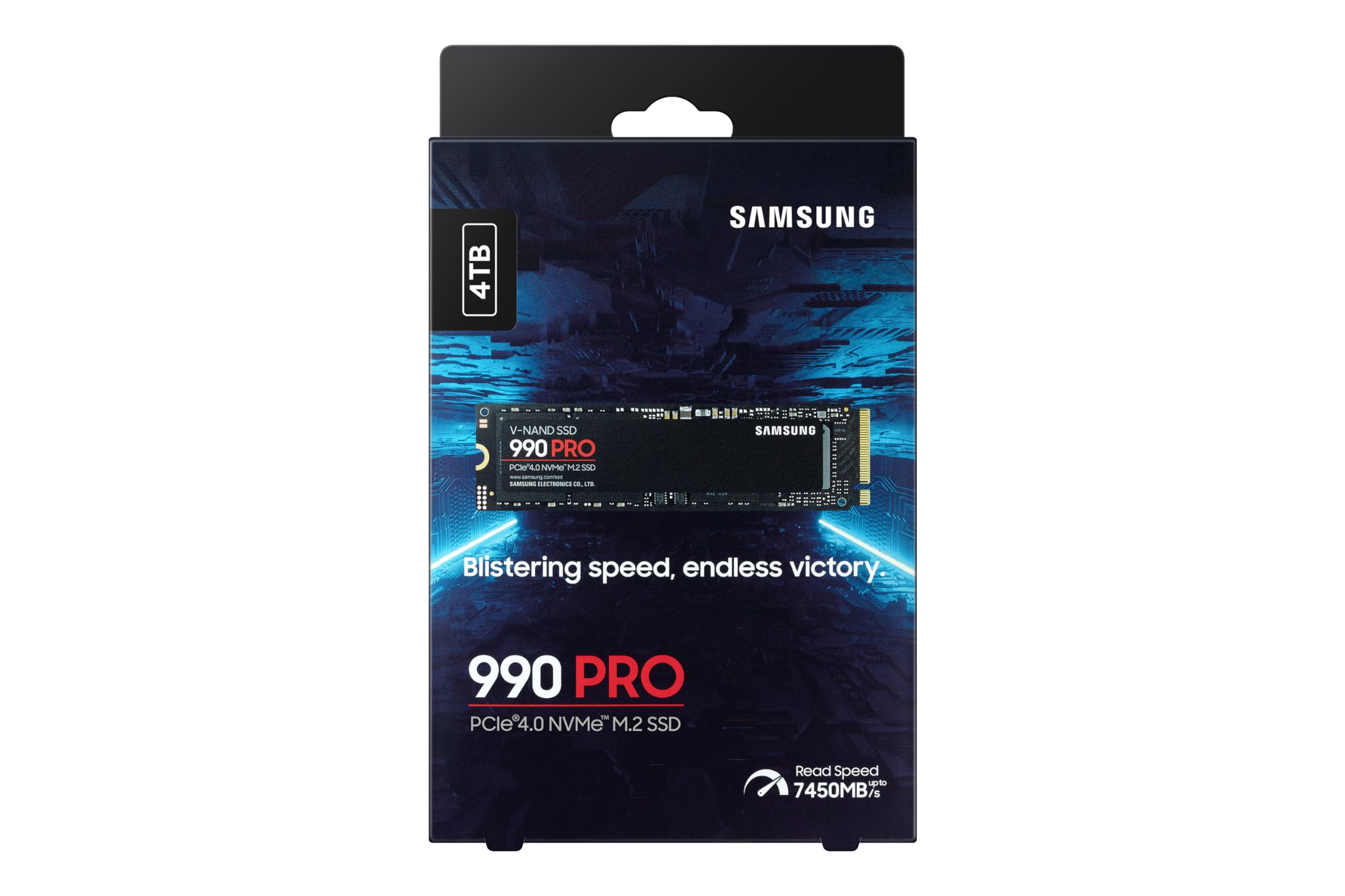 Amazon | Samsung 990 PRO NVMe M.2 SSD, 4 TB, PCIe 4.0, 7.450 MB/s