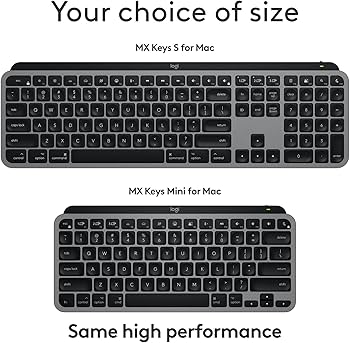 Amazon.com: Logitech MX Keys S for Mac, Wireless Keyboard, Fluid