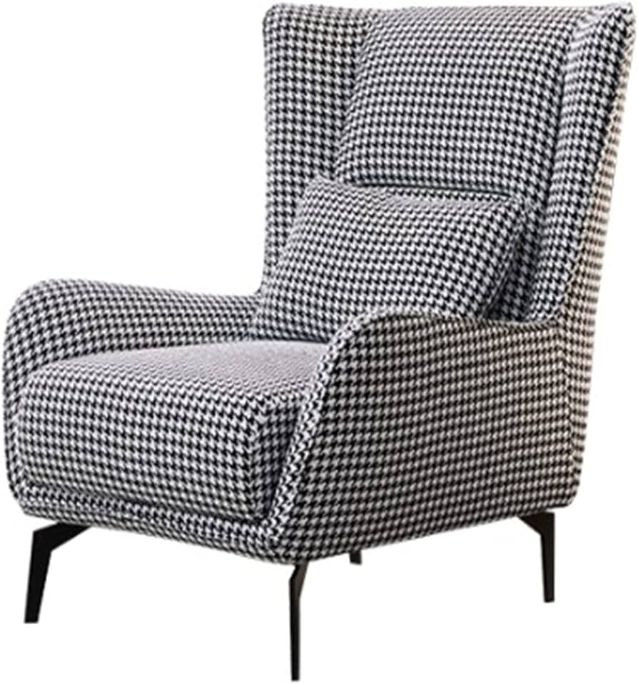Amazon｜ソファー椅子 シングルソファチェア千鳥格子モダンな怠惰な