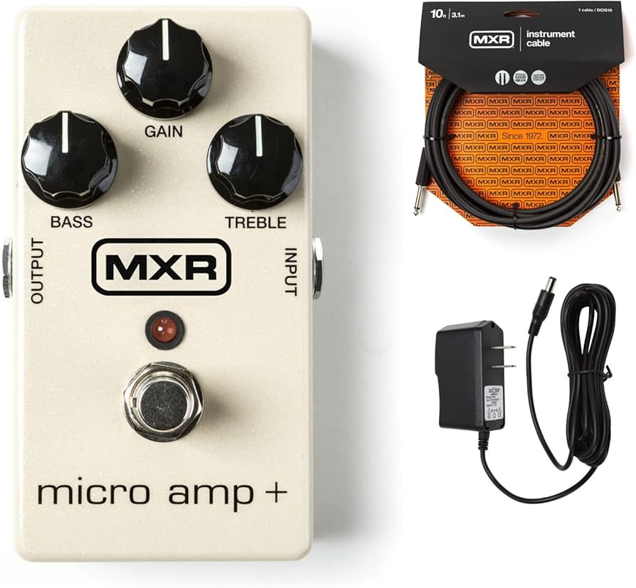 Amazon.co.jp: Briskdrop MXR M233 マイクロアンプ + ギターエフェクト