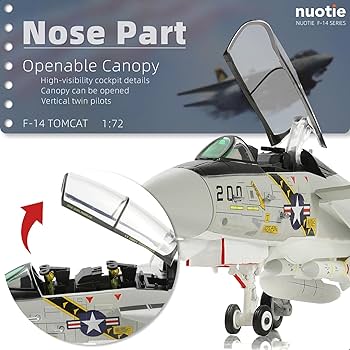 Amazon.co.jp: NUOTIE 1:72米海軍 F-14 トムキャット 合金モデル VF-84