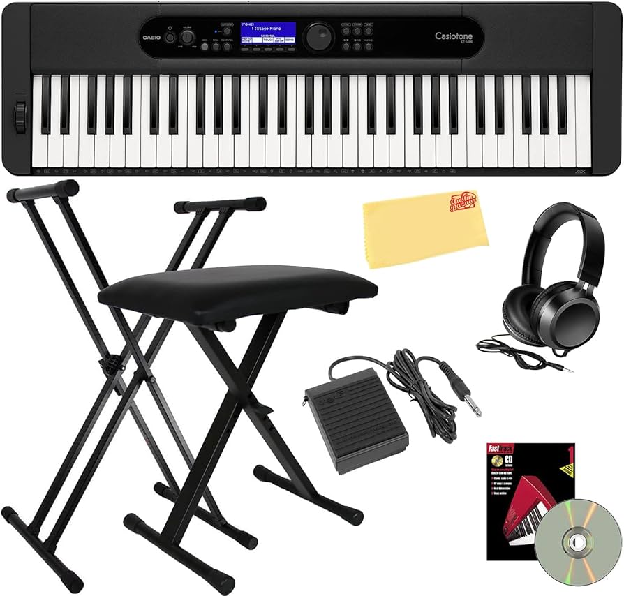 Amazon.com: Casio CT-S400 61-Key Portable Keyboard Bundle with