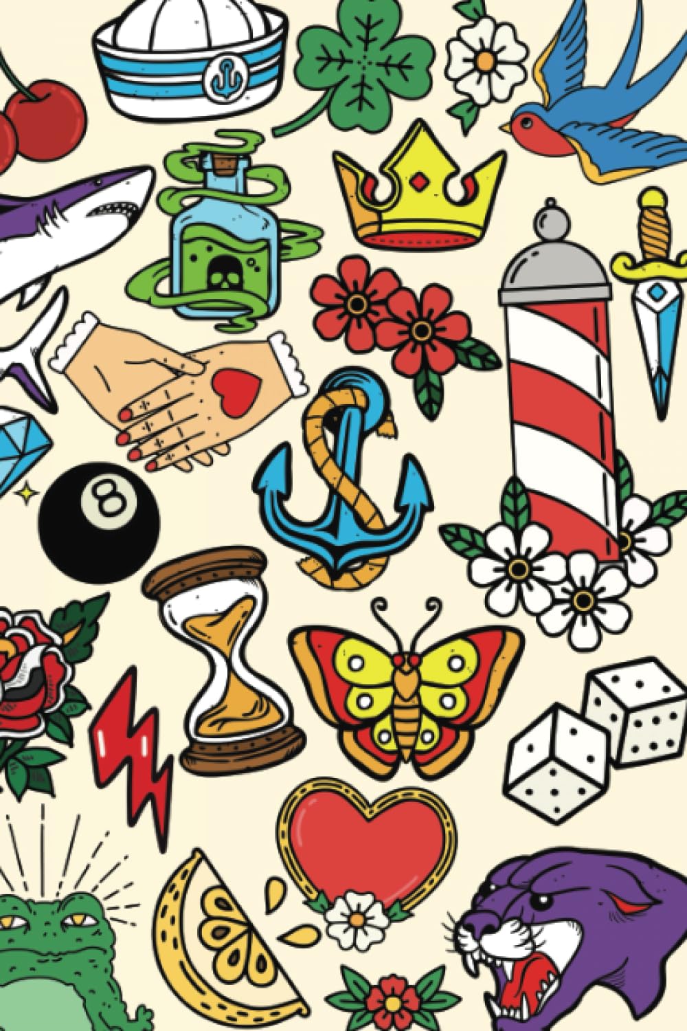 Amazon | Traditional Tattoo Flash Sheet Notebook: American