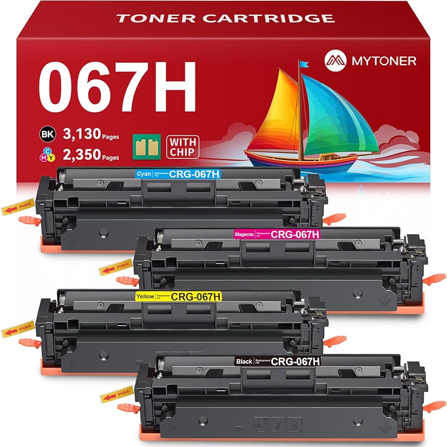 Amazon.co.jp: MYTONER 067H 067 トナーカートリッジセット 4個パック