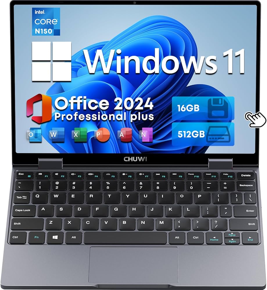 Amazon.co.jp: CHUWI 2in1 ノートパソコン Office 2024搭載 MiniBook X