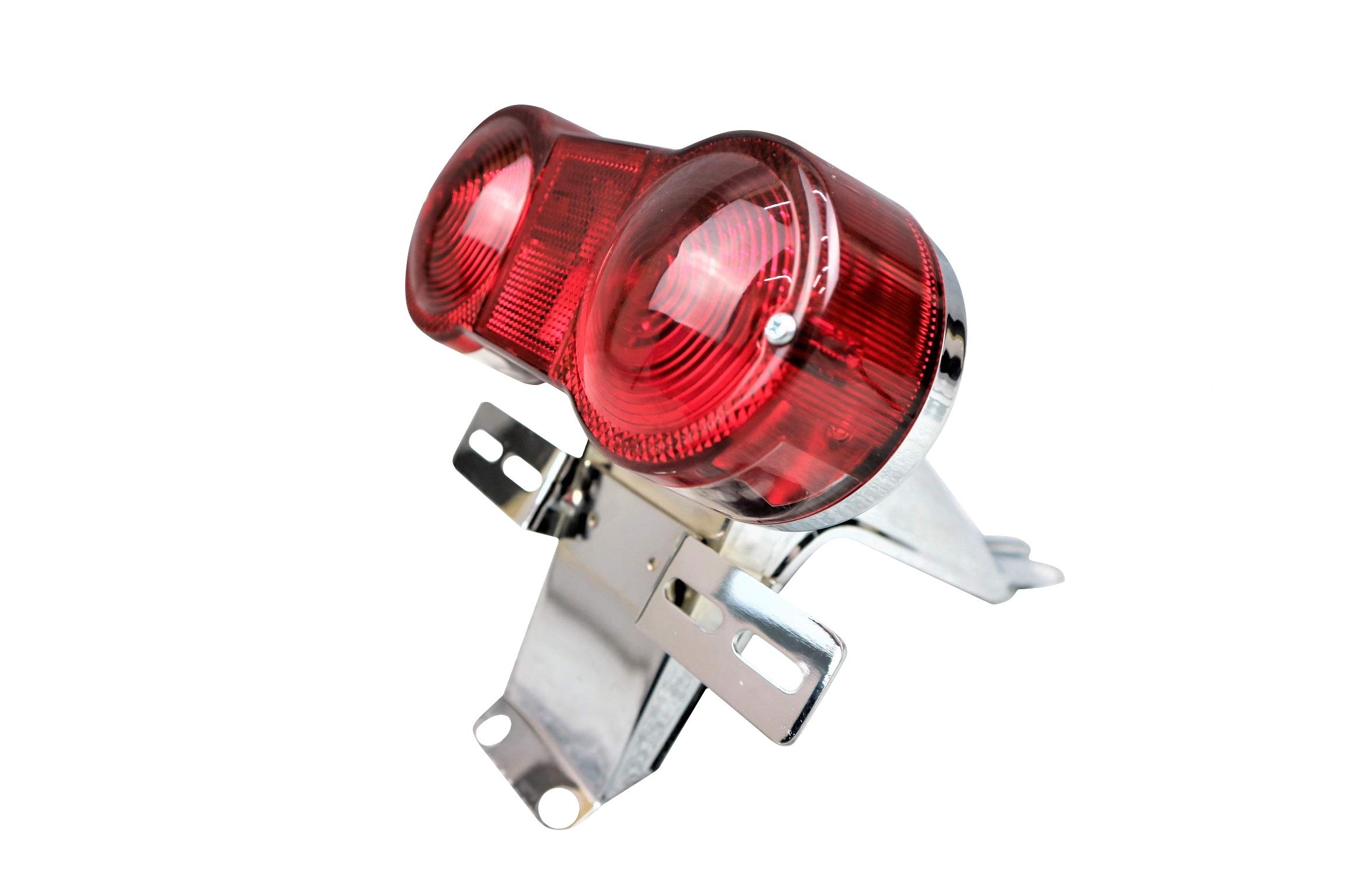 Amazon | GT380 テール 土台+ランプ 赤/ ダブル2灯式 メッキ リア