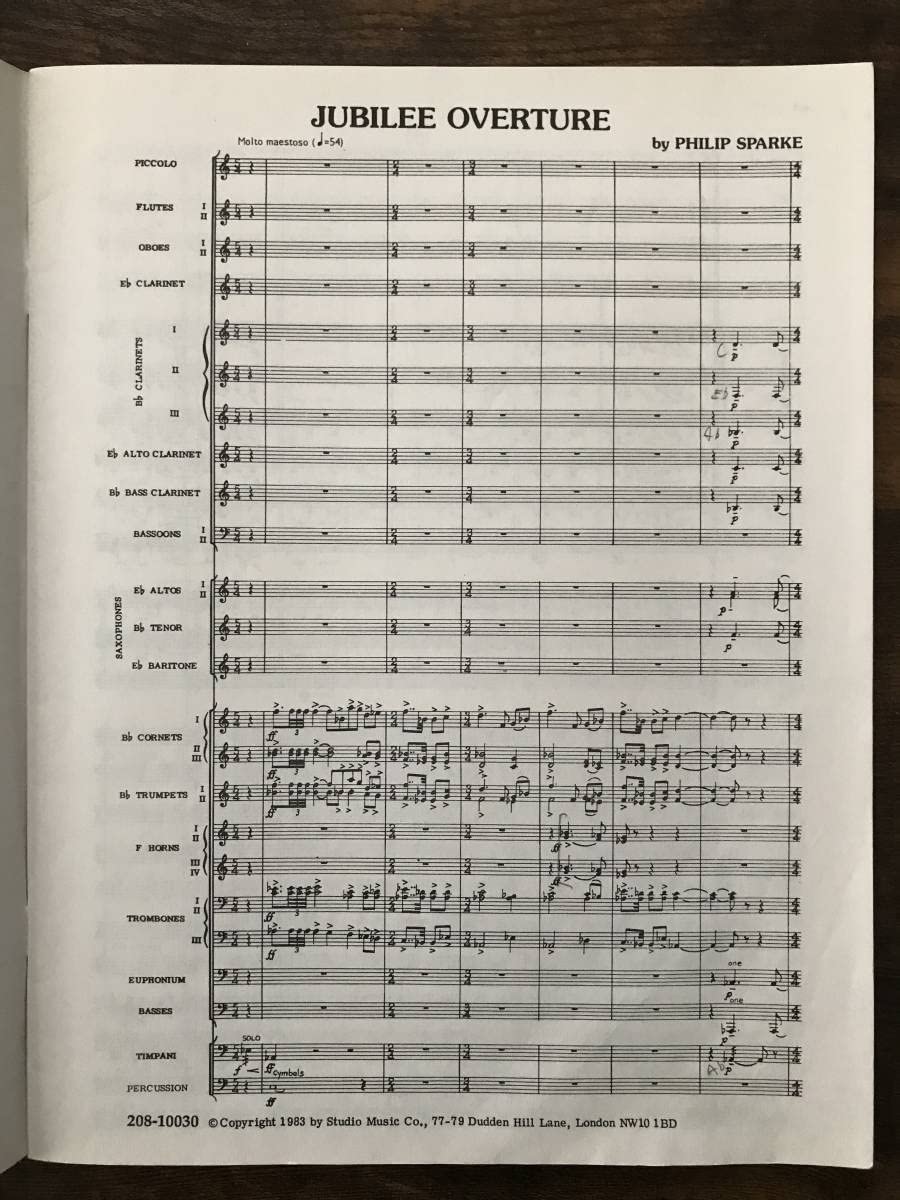 Amazon.co.jp: 吹奏楽楽譜 フィリップスパーク：ジュビリー序曲 試聴可