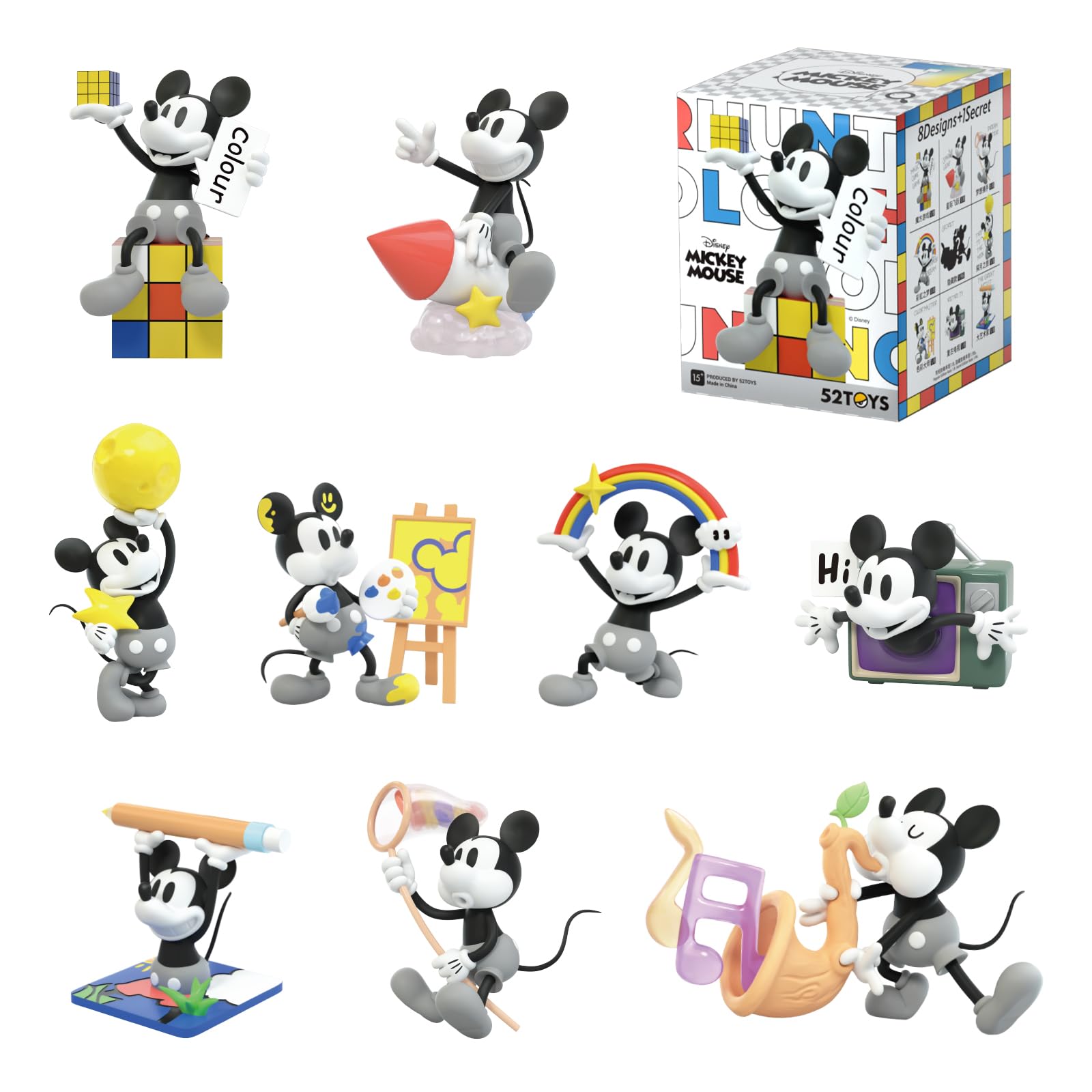 Amazon.co.jp: 52TOYS BLINDBOX Mickey Mouse Color Hunting シリーズ