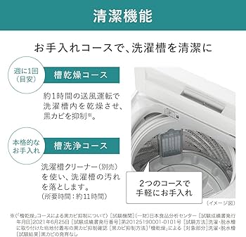 Amazon.co.jp: パナソニック 全自動洗濯機 5kg NA-F5B1-LH ライト