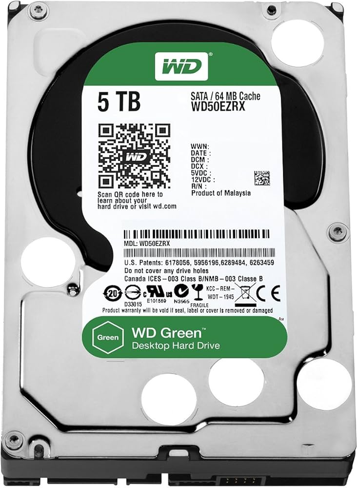 Amazon.com: (Old Model) WD Green 5TB Desktop Hard Drive: 3.5-inch
