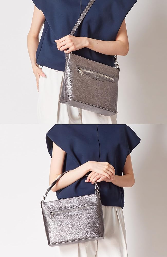 Amazon | [サロンドアルファード] ショルダーバッグ レザー 本革 2WAY