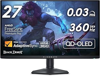 Dell Alienware AW2725DF 2560 x 1440 QHD 360Hz 27-Inch QD-OLED