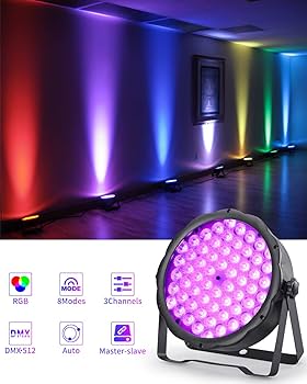 Amazon.com: Betopper Stage Lights 60 LED RGB 3-in-1 Slim Party