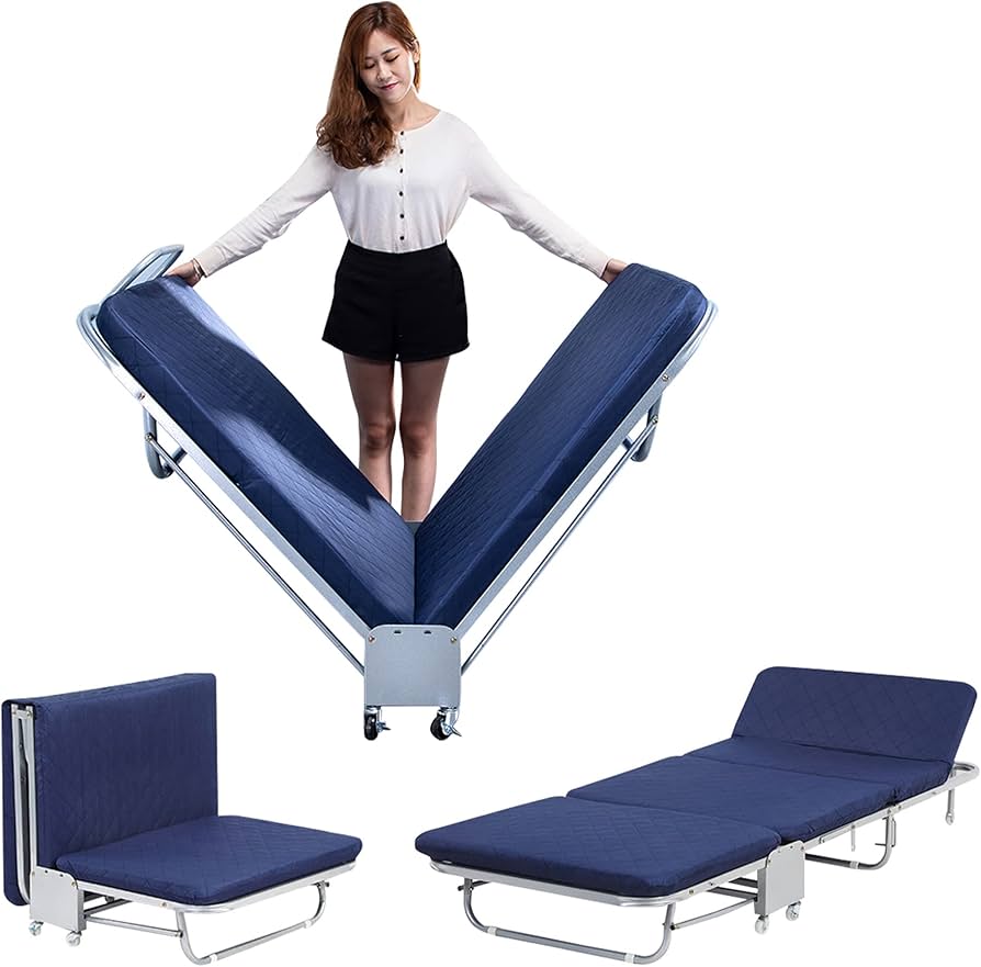 Amazon｜折りたたみベッド シングル ベッド リクライニング 5段階 高